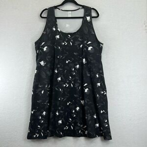 Marika Margo Active Dress Women’s 3X Black/Gray/White Pockets Poly/Spandex